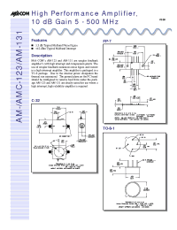 Datasheet AM-131PIN manufacturer M/A-COM