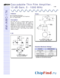 Datasheet AM-176 manufacturer M/A-COM