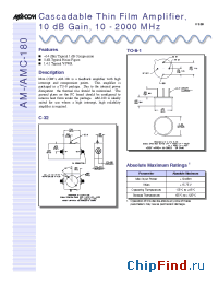 Datasheet AM-180 manufacturer M/A-COM