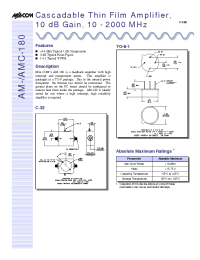 Datasheet AM-180PIN manufacturer M/A-COM