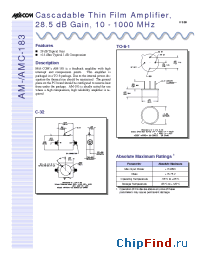 Datasheet AM-183 manufacturer M/A-COM