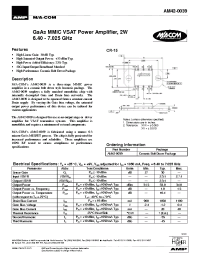 Datasheet AM42-0039 manufacturer M/A-COM
