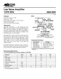Datasheet AM50-0002 manufacturer M/A-COM