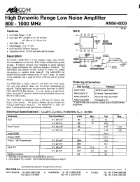 Datasheet AM500003V3 manufacturer M/A-COM