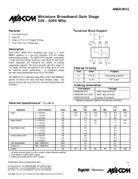 Datasheet AM50-0015TR3000 manufacturer M/A-COM