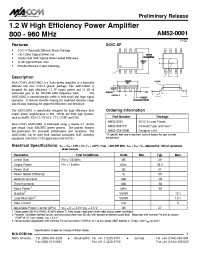 Datasheet AM52-0001TR manufacturer M/A-COM