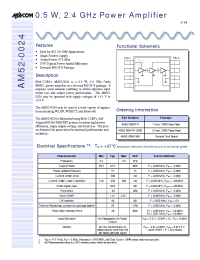 Datasheet AM52-0024TR-3000 manufacturer M/A-COM