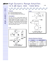 Datasheet AM-AMC-155 manufacturer M/A-COM