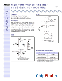 Datasheet AMC-145 manufacturer M/A-COM
