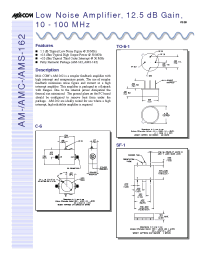 Datasheet AMS-162PIN manufacturer M/A-COM