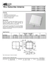Datasheet ANAD-158W-A-6-SM manufacturer M/A-COM