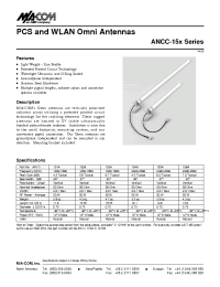 Datasheet ANCC-15X manufacturer M/A-COM