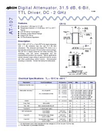 Datasheet AT-107 manufacturer M/A-COM