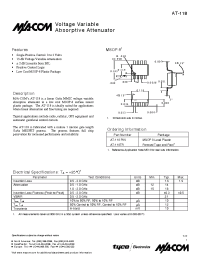 Datasheet AT-118PIN manufacturer M/A-COM