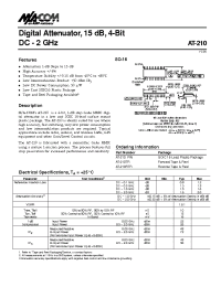 Datasheet AT-210PIN manufacturer M/A-COM