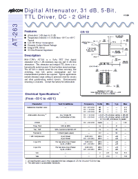 Datasheet AT-263 manufacturer M/A-COM