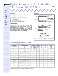 Datasheet AT65-0107-TB manufacturer M/A-COM