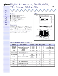 Datasheet AT90-1106 manufacturer M/A-COM