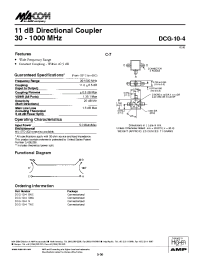 Datasheet DCG-10-4BNC manufacturer M/A-COM