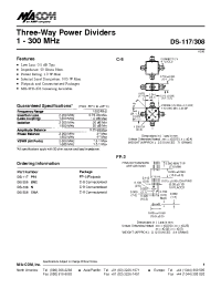 Datasheet DS-308N manufacturer M/A-COM