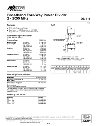 Datasheet DS-4-4N manufacturer M/A-COM