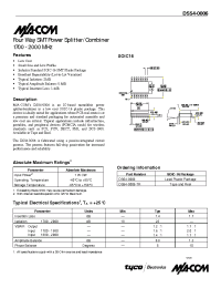 Datasheet DS54-0006-TR manufacturer M/A-COM