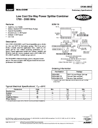 Datasheet DS56-0002-RTR manufacturer M/A-COM
