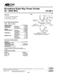 Datasheet DS-808-4 manufacturer M/A-COM