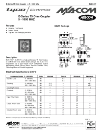 Datasheet ELDC-17 manufacturer M/A-COM