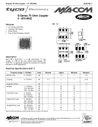Datasheet ELDC-8LI-1 manufacturer M/A-COM