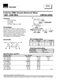 Datasheet EMD40-2400LTR manufacturer M/A-COM
