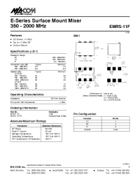 Datasheet EMRS-11F manufacturer M/A-COM
