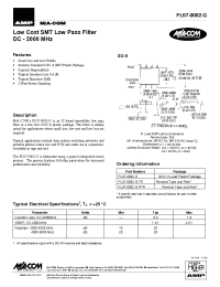 Datasheet FL07-0002-G-RTR manufacturer M/A-COM