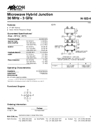 Datasheet H-183-4 manufacturer M/A-COM