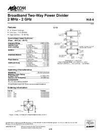Datasheet H-8-4TNC manufacturer M/A-COM