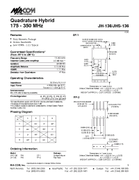 Datasheet JH-136 manufacturer M/A-COM