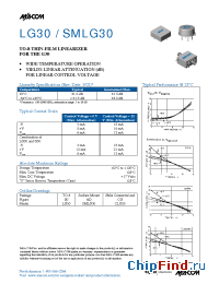 Datasheet LG30 manufacturer M/A-COM