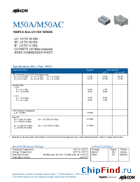 Datasheet M50AC manufacturer M/A-COM