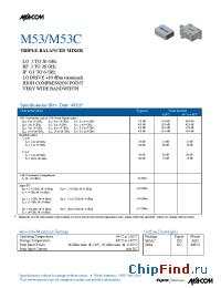 Datasheet M53C manufacturer M/A-COM