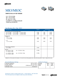 Datasheet M83C manufacturer M/A-COM