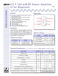 Datasheet MA02305AK manufacturer M/A-COM