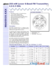 Datasheet MA05935 manufacturer M/A-COM