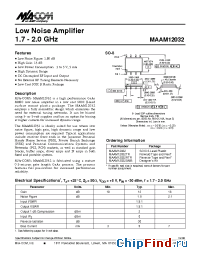 Datasheet MAAM12032 manufacturer M/A-COM