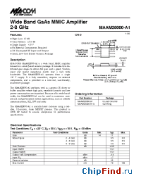 Datasheet MAAM28000-A1G manufacturer M/A-COM