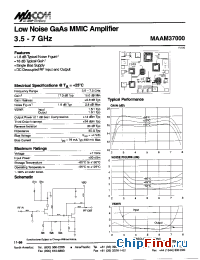 Datasheet MAAM37000 manufacturer M/A-COM