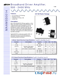 Datasheet MAAMSS0014TR-3000 manufacturer M/A-COM