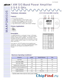 Datasheet MAAPGM0035 manufacturer M/A-COM