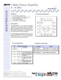 Datasheet MAAPSM0008TR-3000 manufacturer M/A-COM