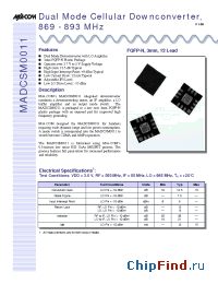 Datasheet MADCSM0011 manufacturer M/A-COM