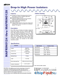 Datasheet MAFRIN0128 manufacturer M/A-COM